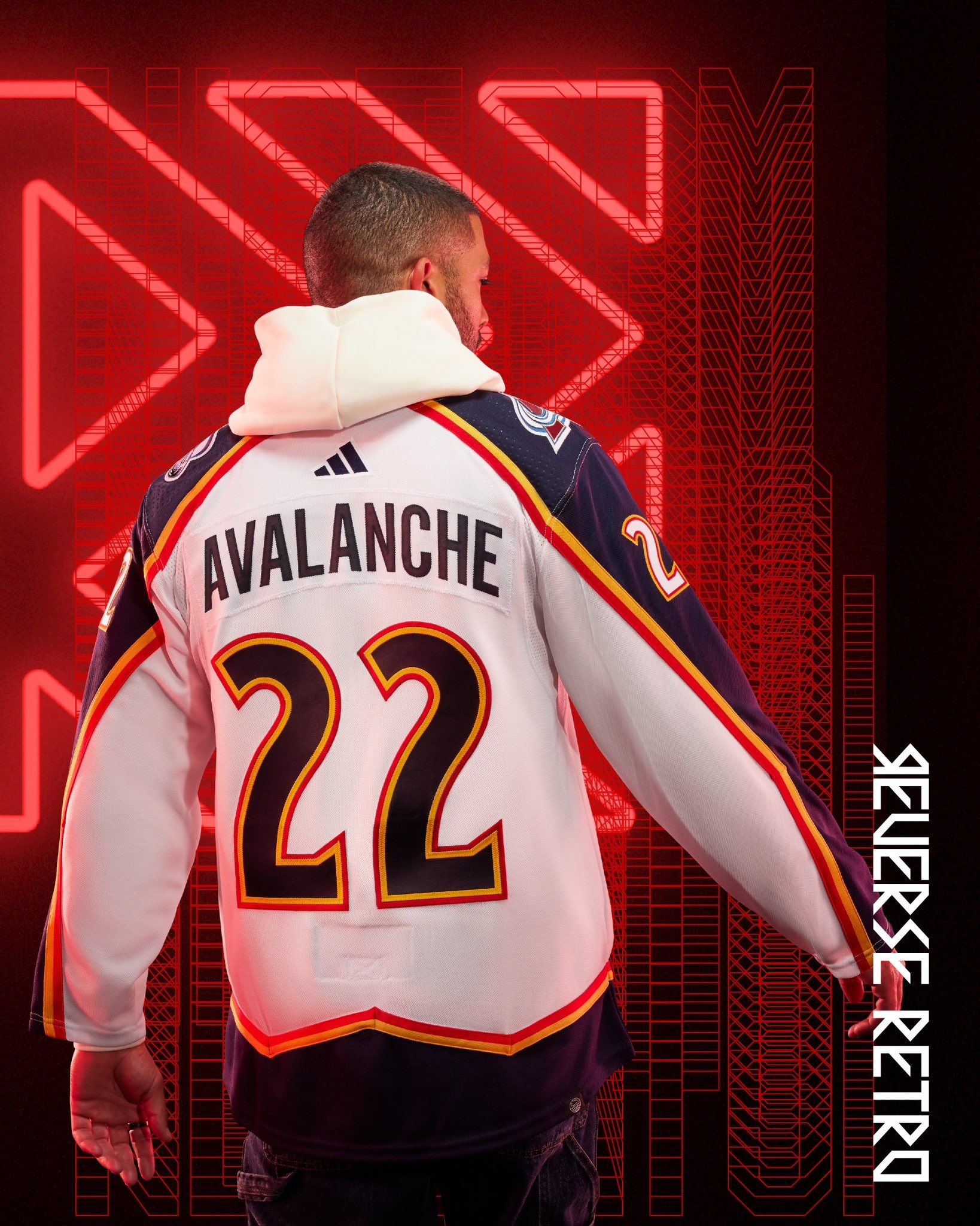 Avalanche] First full look at the Avs Reverse Retro Uniform. : r/hockey