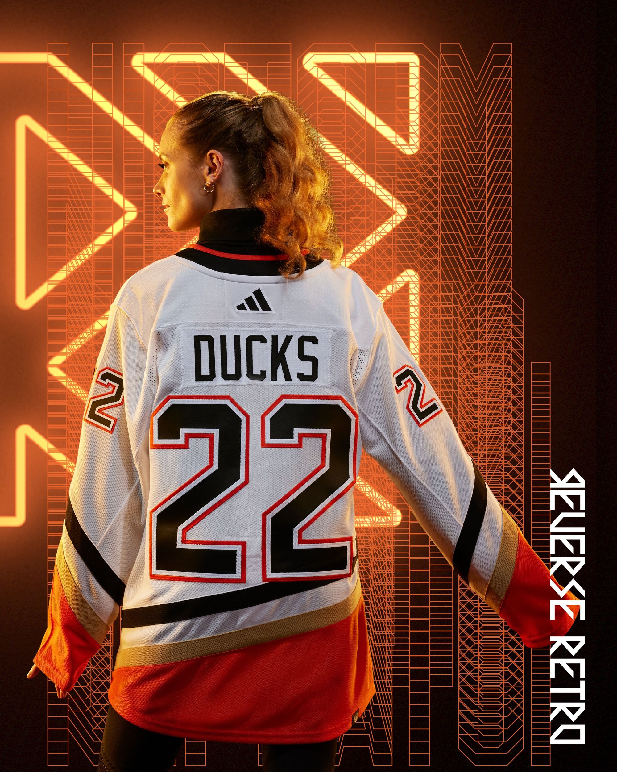 adidas '22-'23 Reverse Retro Anaheim Ducks ADIZERO Authentic Blank Jersey