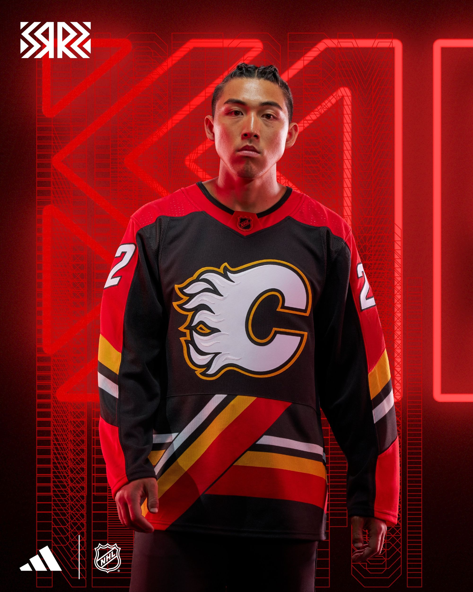 Adidas Calgary Flames Reverse Retro 2.0 Jersey Black 50