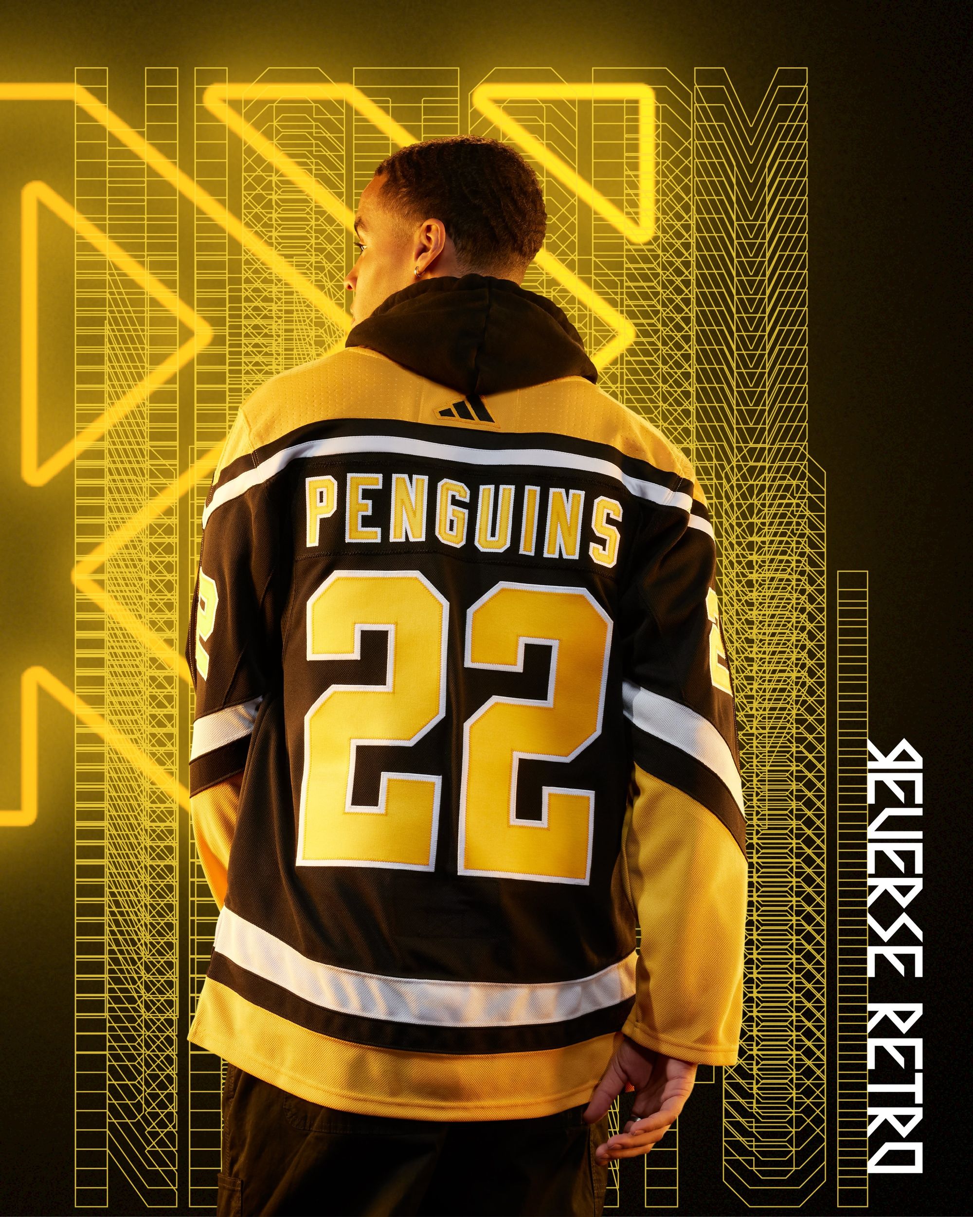 Yesterday's Fits NHL Pittsburgh Penguins Sidney Crosby Hockey Jersey