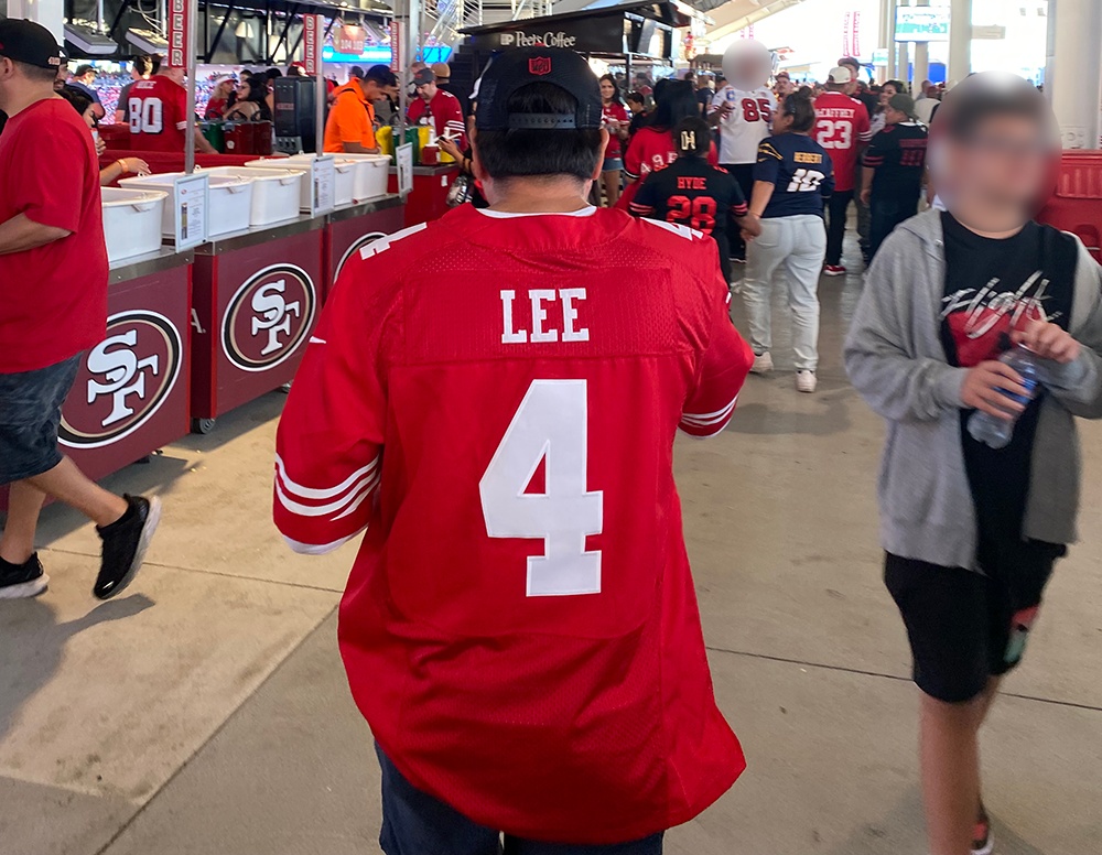 I went to an NFL preseason game looking for obscure jerseys