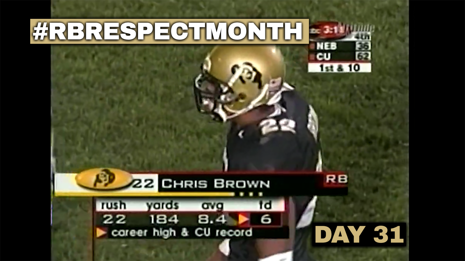 RB Respect Month, Day 31: Chris Brown and Bobby Purify vs. Nebraska (2001)