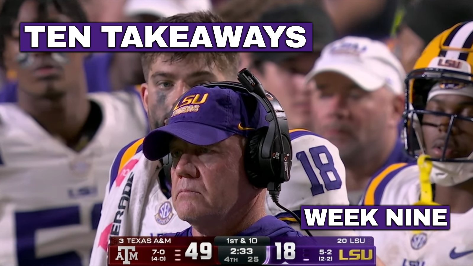Ten Takeaways: Week Nine