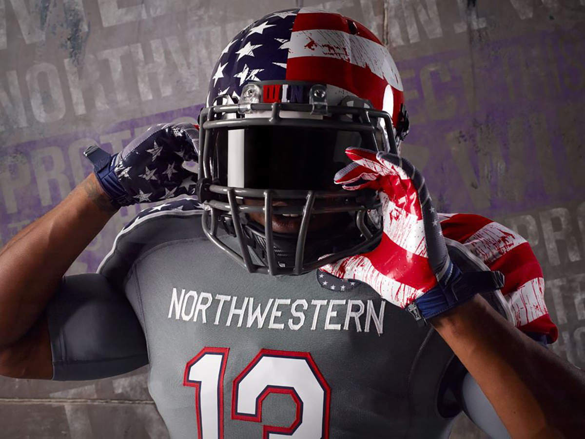 Uniform of the Day: Northwestern claims itself as America's team, literally