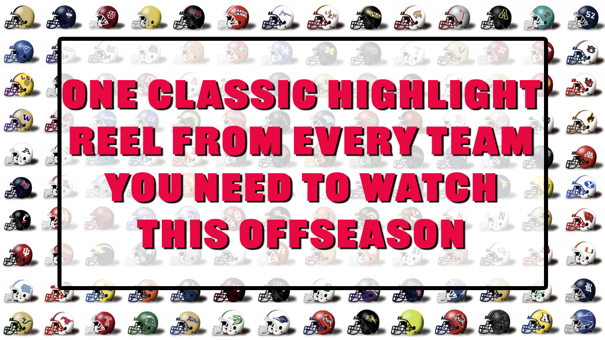 One classic college football highlight reel from every team