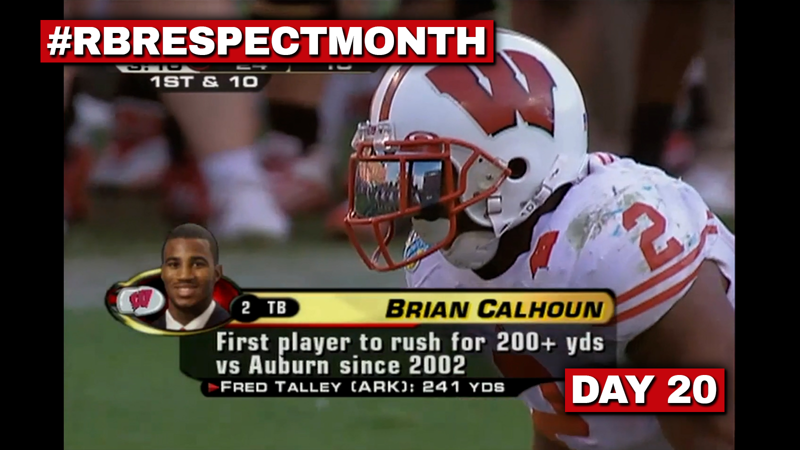 RB Respect Month Vol. 3, Day 20: Brian Calhoun's one season at Wisconsin was awesome (2006)