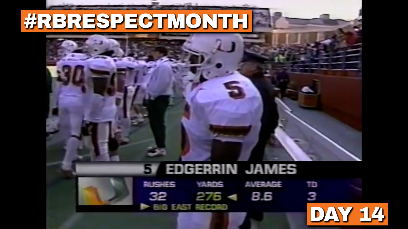 RB Respect Month Vol. 3, Day 14: Edgerrin James runs with the big dogs (1997)