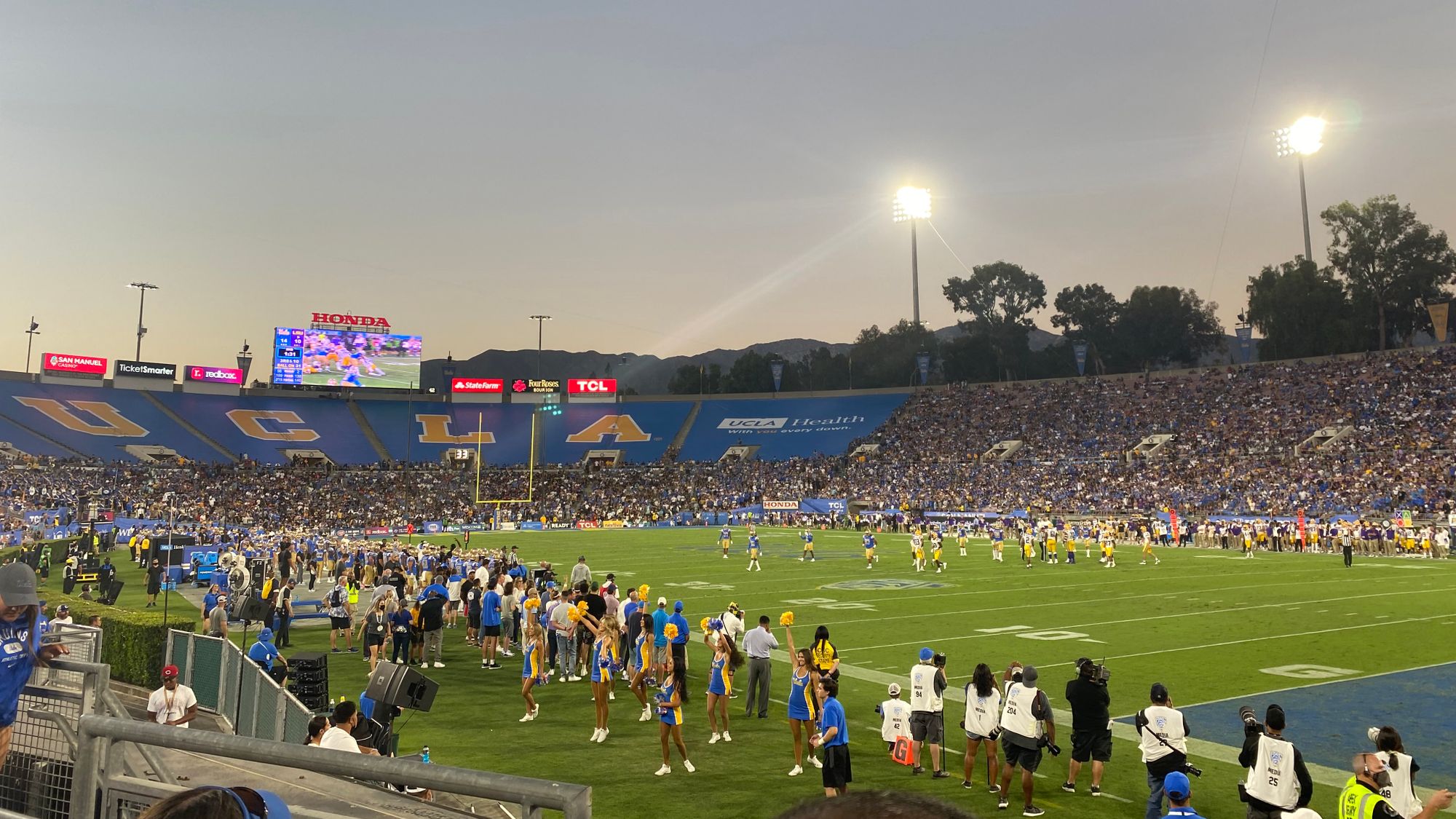 I WENT TO THE ROSE BOWL AND SAW THE FACE OF GOD