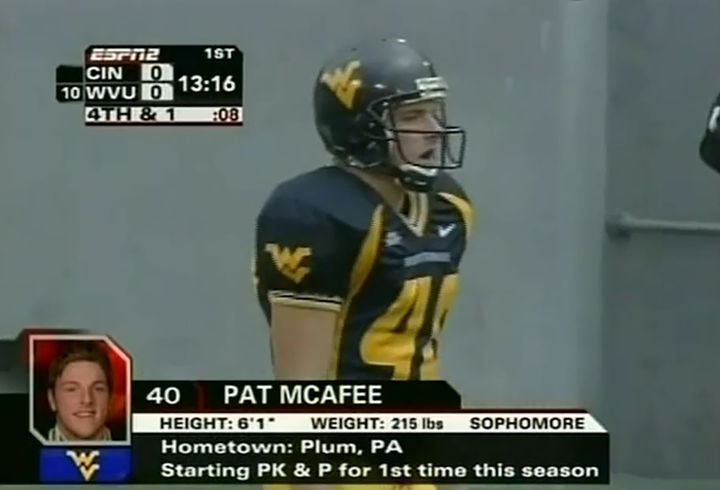 Pat McAfee made history before he made history