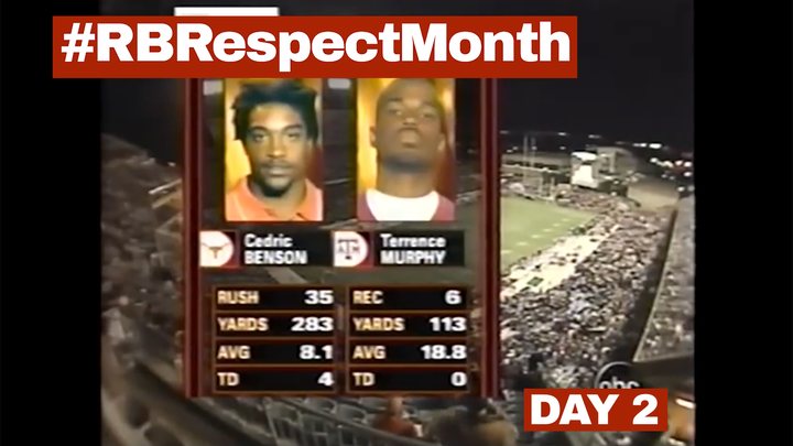 RB Respect Month, Day Two: Cedric Benson Owns Texas A&M (2003)