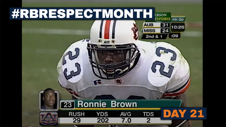 RB Respect Month, Day 21: Ronnie Brown vs. Ole Miss (2002)