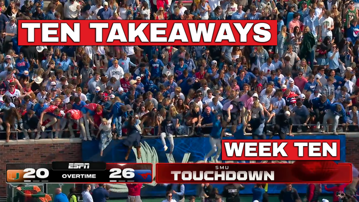 Ten Takeaways: Week Ten