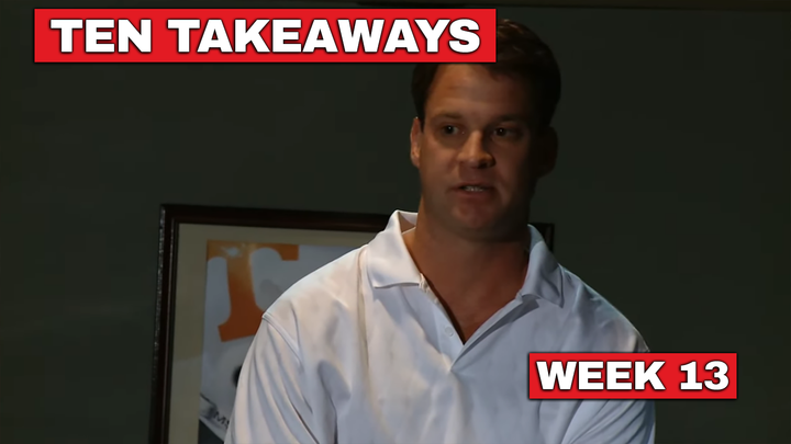 Ten Takeaways: Week 13