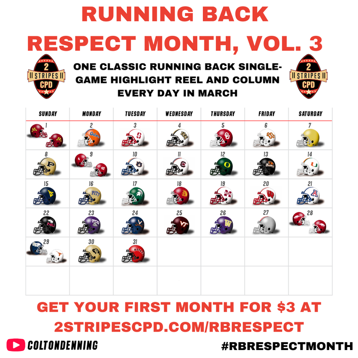 RB Respect Month Returns to 2StripesCPD on Sunday!
