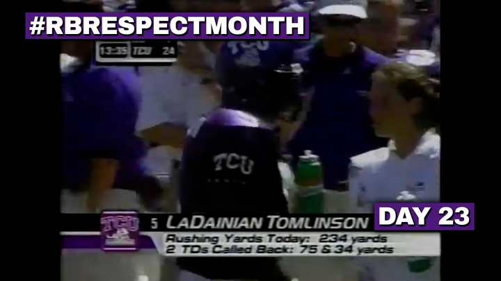 RB Respect Month Vol. 3, Day 23: LaDainian Tomlinson makes Northwestern pay for their disrespect (2000)