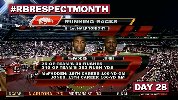 RB Respect Month Vol. 3, Day 28: Darren McFadden and Felix Jones run hog wild on South Carolina (2007)